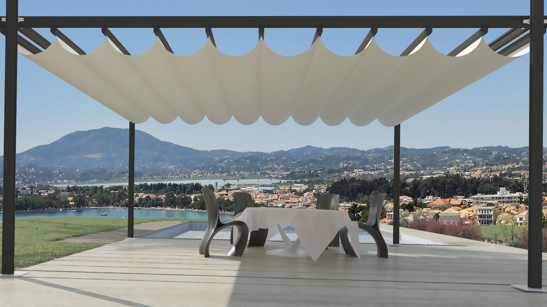 Pergola retractabila - Nyfan Jamaica